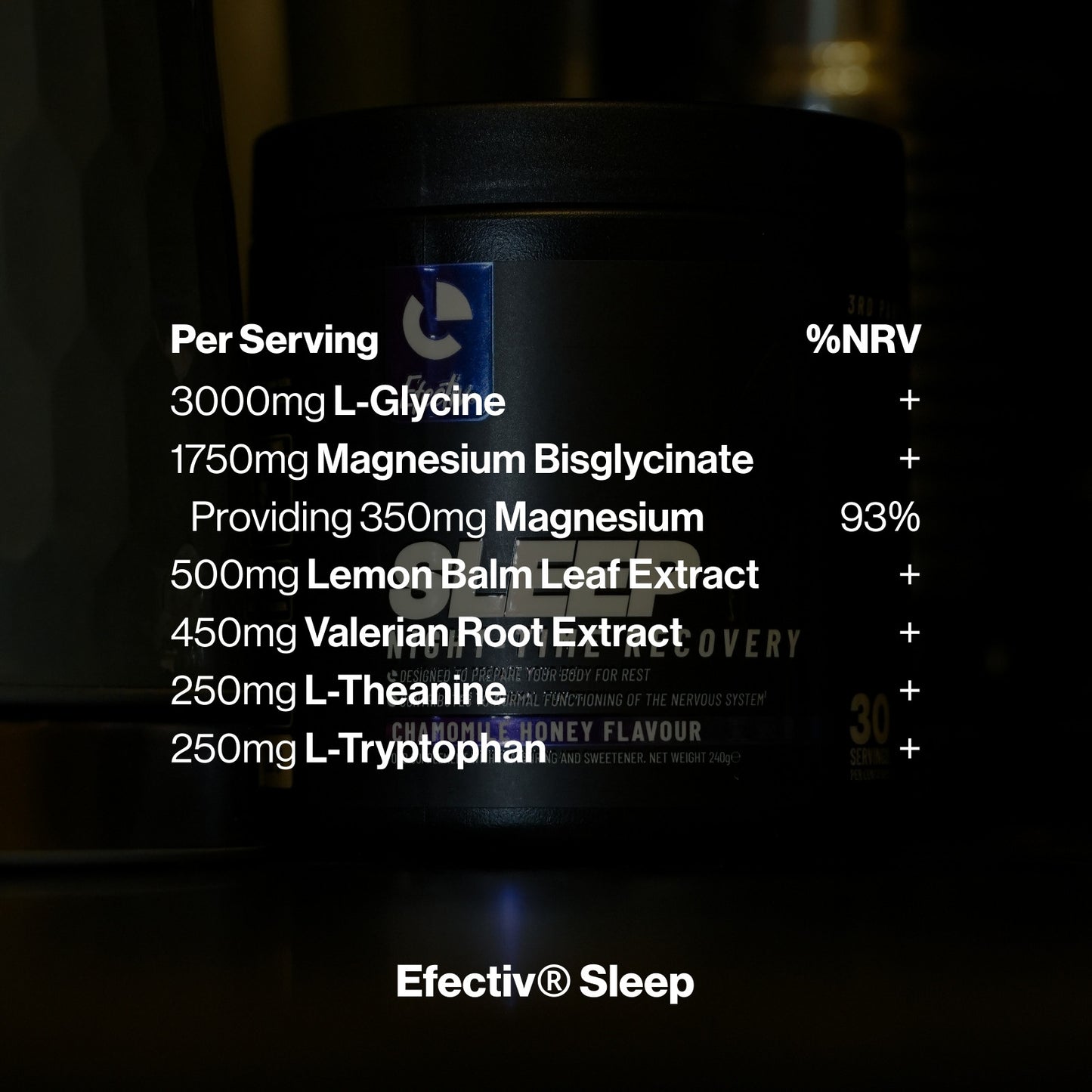 EFECTIV® Sleep Powder | Night-Time Recovery | 30 Servings