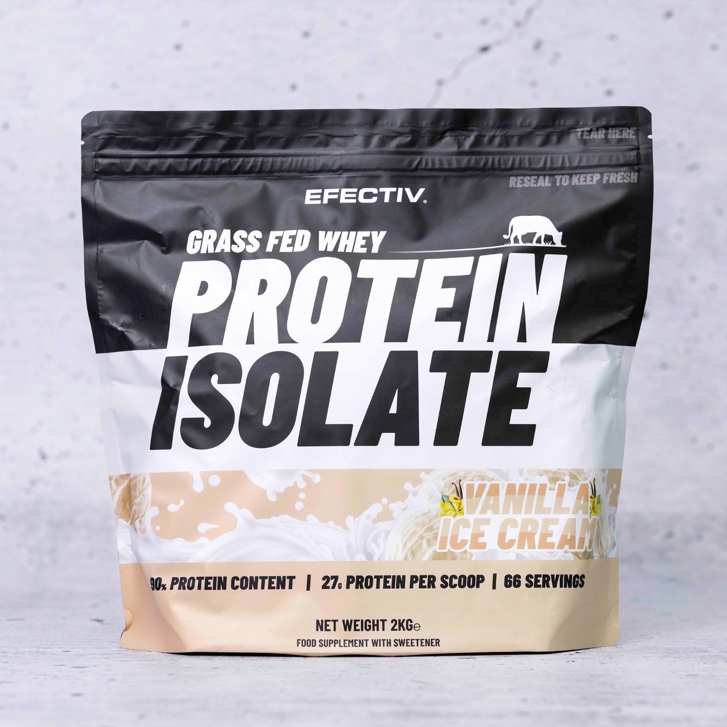EFECTIV Grass Fed Whey Protein Isolate 2kg