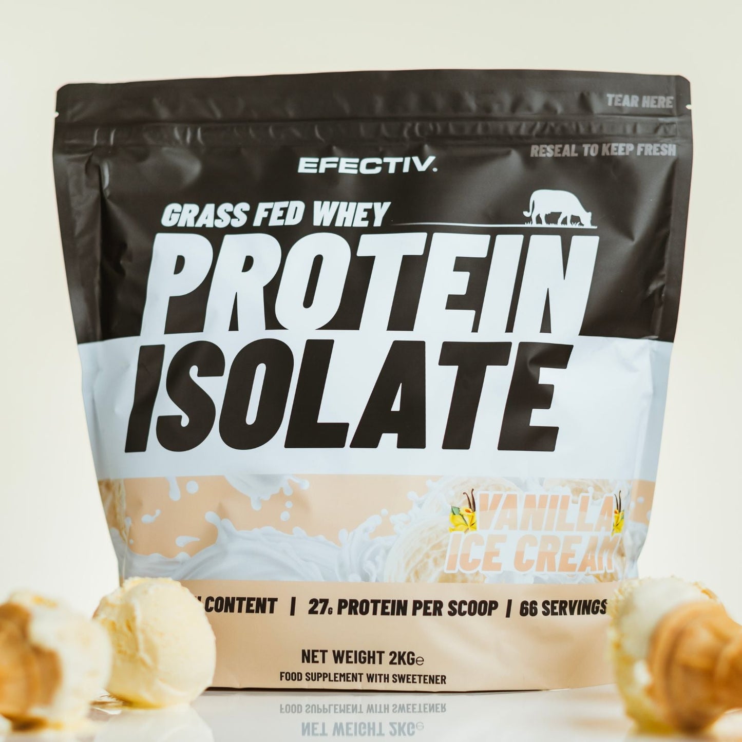 EFECTIV Grass Fed Whey Protein Isolate 2kg